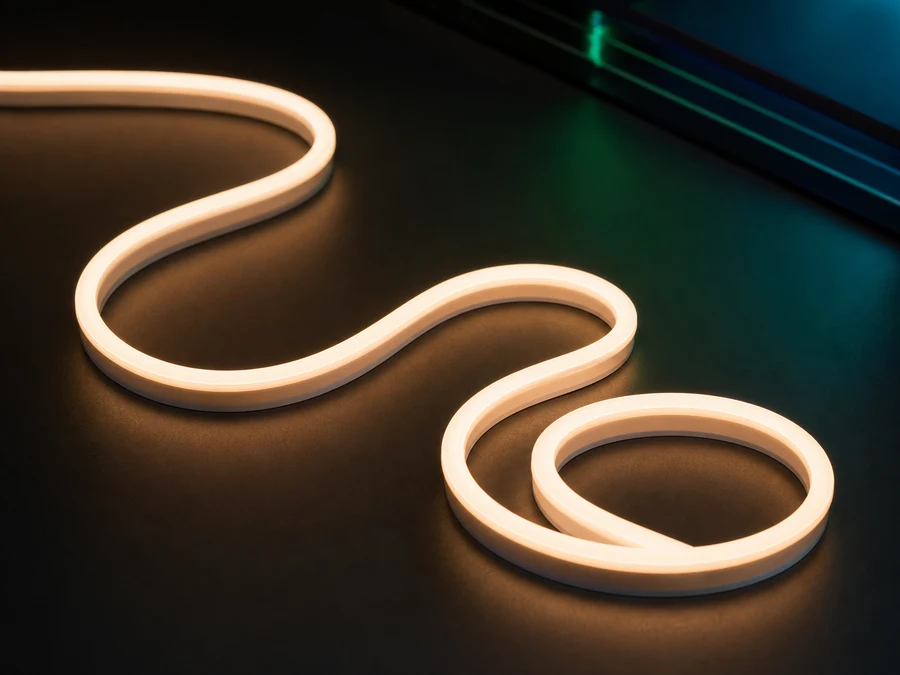 Warm white S-shape flexible LED strip